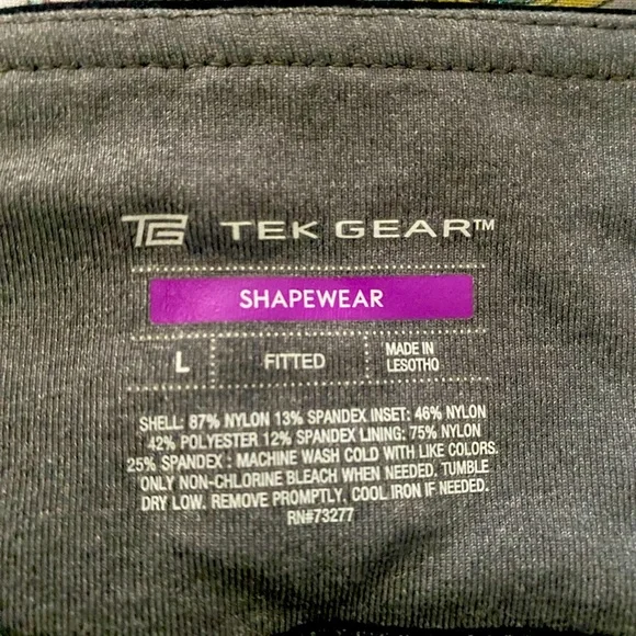 TEK GEAR SHAPEWEAR WORKOUT PANTS - Picture 3 of 3